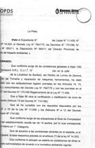 Disposición de categorización